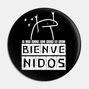 A los hijos del Rock' Roll: Bienvenidos. (IV-Blanco) Pin