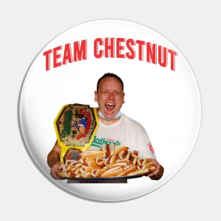 team  joey chestnut the king hot dog Pin