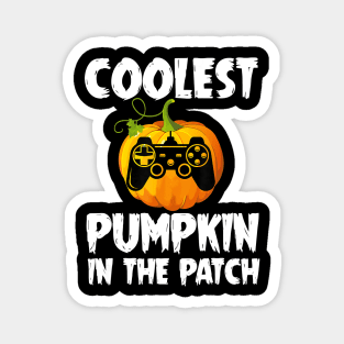 Coolest Pumpkin In Patch Video Gamer Halloween Costume Magnet