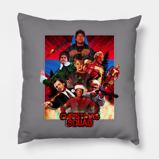 The Christmas Squad Pillow by Owllee Designs