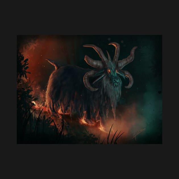 Demonic goat by Hoshimem