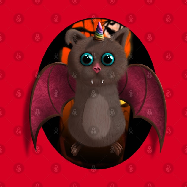 Baby Vampire Bat Unicorn by JAC3D