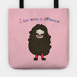 I Can Make A Difference Hairy Man Thing Tote