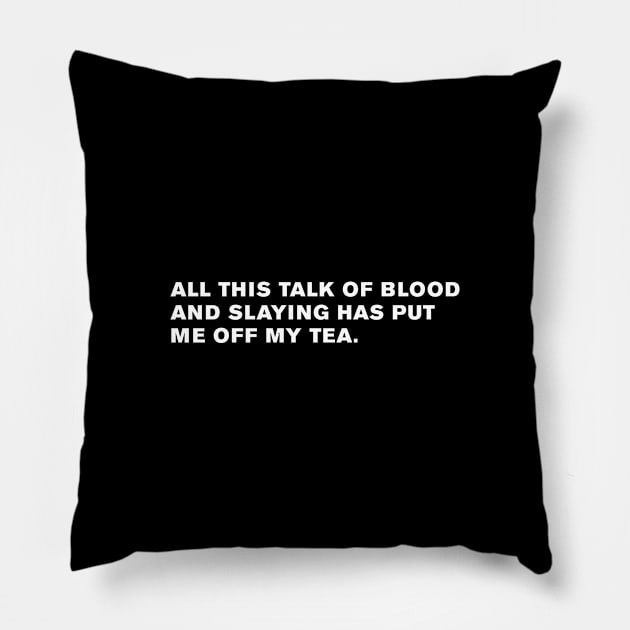 Alice In Wonderland Quote Pillow by WeirdStuff