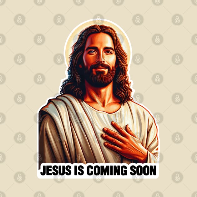 Jesus Christ is coming soon BRB by Plushism