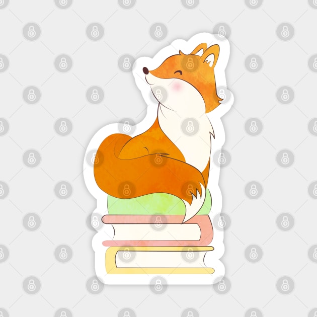 FOX READS Magnet by Catarinabookdesigns