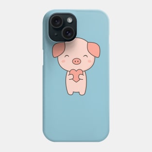 Pig With Kawaii Cute Heart Phone Case