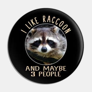 Enigmatic Elegance Raccoon Merchandise Pin