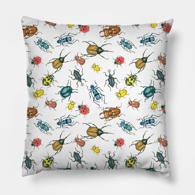 Beetles Pillow by katerinamk