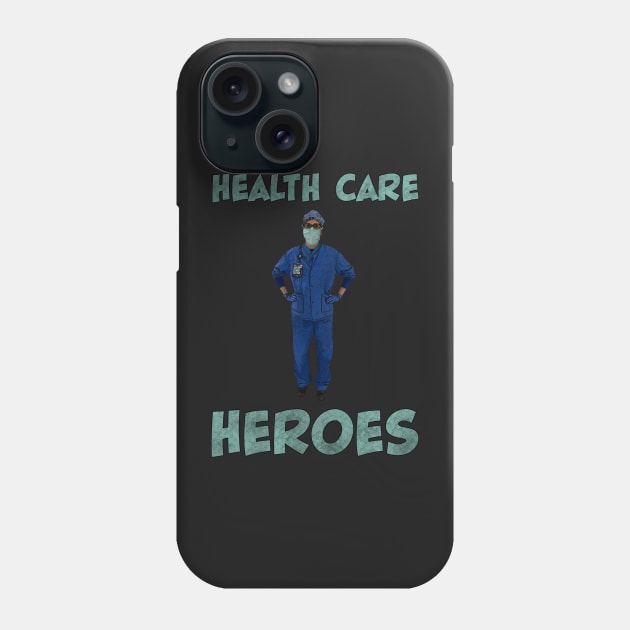 Health Care Heroes 2 - Woman in PPE Phone Case by StephJChild