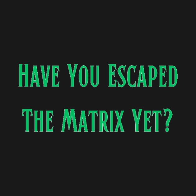 Have You Escaped The Matrix Yet? by In The Image