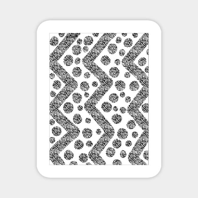 Animal Zig Zag and Dots Magnet by Minxylynx4