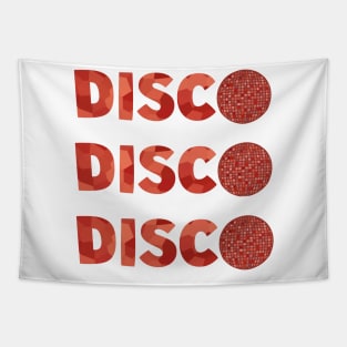 1970 RETRO Red Disco Balls Tapestry