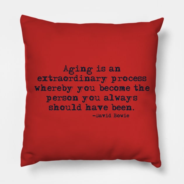 Aging is a process Pillow by HerbalBlue