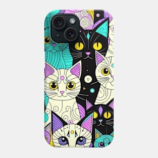 cat pattern Phone Case