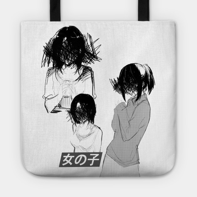 Girls Black And White Sad Japanese Anime Aesthetic Anime