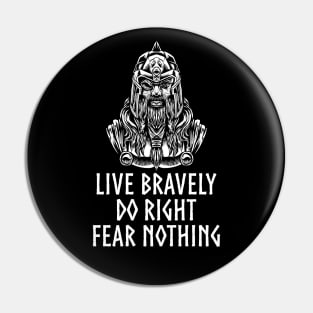 Medieval Norse Mythology - Motivational Viking - Odin Pin