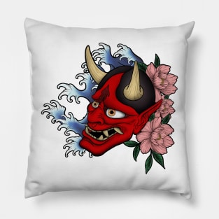 Japanese Hannya mask Pillow