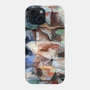 Abstract painting in soft colors Phone Case