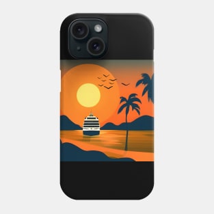 Tropical Sunset Cruise Phone Case