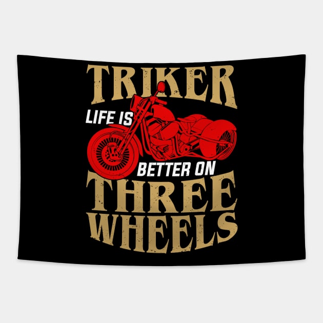 Trike Motorized Tricycle Triker Gift Tapestry by Dolde08
