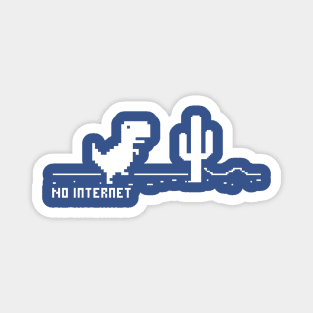 White Dinosaur > No internet Magnet