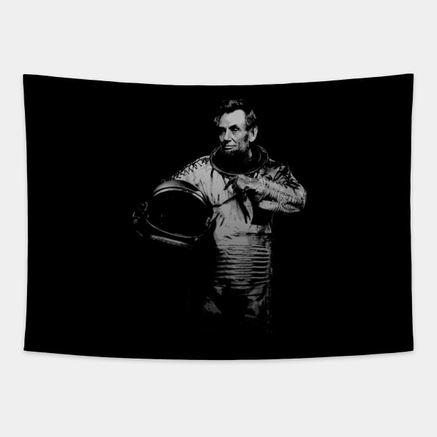 Astronaut Abe Tapestry by bronzarino