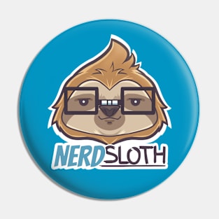 NerdSloth Retro Pin