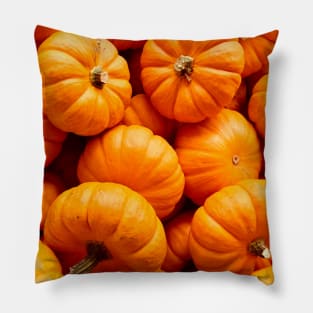 Orange fall harvest Halloween pumpkin pattern Pillow