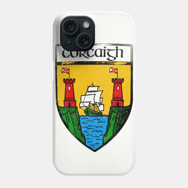 Corcaigh / Cork  / Vintage Style Crest Coat Of Arms Design Phone Case by feck!