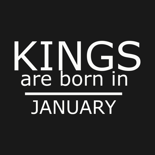 kings are born in january by yassinstore