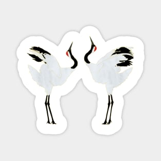 Dancing Cranes Magnet