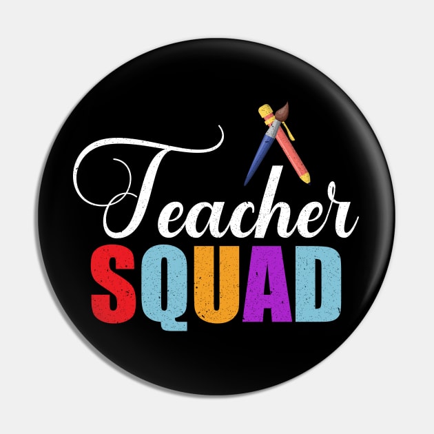 teacher squad a gift for the teacher Pin by FatTize