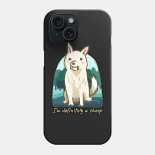 Cute wolf is a sheep Phone Case