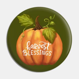 Harvest Blessings Fall Season Pumpkin Halloween Thanksgiving and Fall Color Lovers. Pin