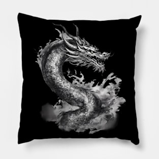 Dragon Drawing Pillow