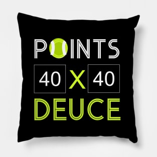 Points Deuce Tennis Gift Pillow