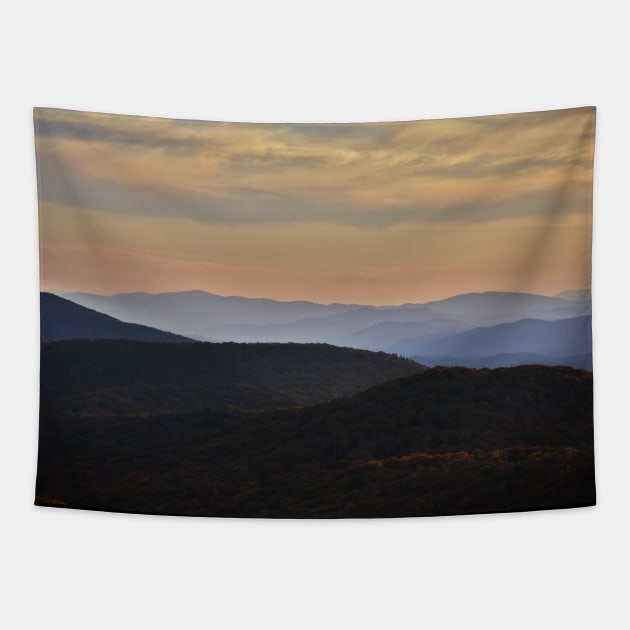 Magical Blue Ridge Mountains Tapestry by A Thousand Words Photography