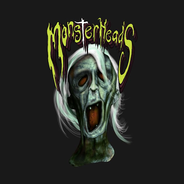 Zombie head. by MonsterHeads69