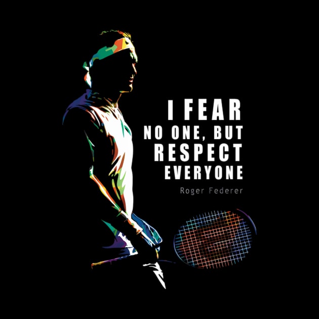 Roger Federer Inspirational Quote by jandesky