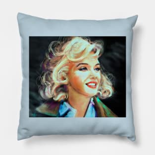 Marilyn Blue Pillow