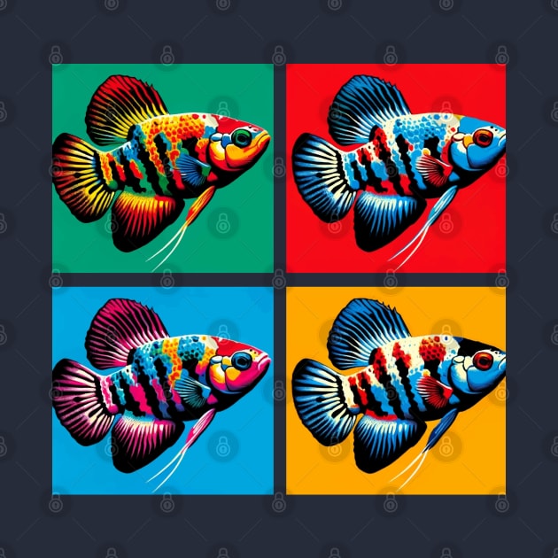 Pop Killifish - Cool Aquarium Fish by PawPopArt