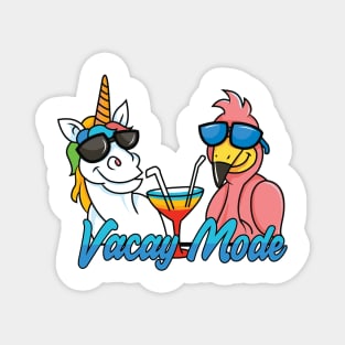 Vacay Mode Funny Cartoon Celebration Magnet