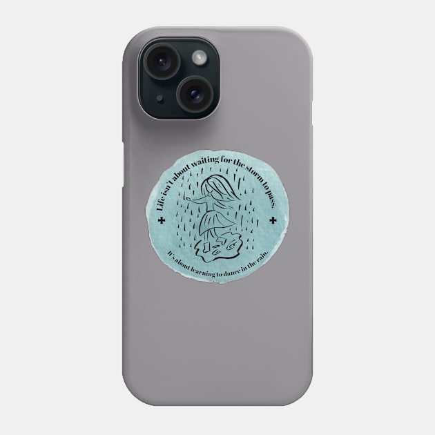 Dance in the rain Phone Case by Larger Territory