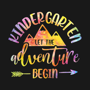 Let The Kindergarten Adventure Begin Teacher Back To School T-Shirt