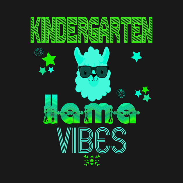 Kindergarten Llama Vibes Cute 1st Day Kids Back To School by Kimmicsts