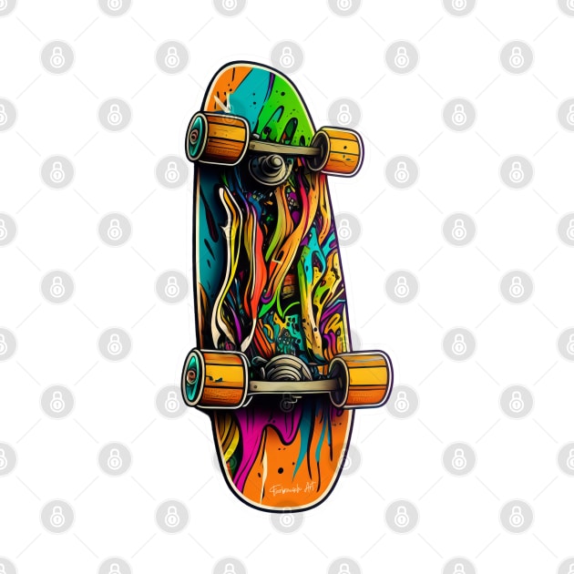 Skateboard Sticker design #17 by Farbrausch Art