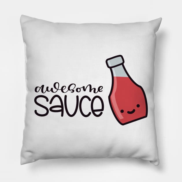 Awesome Sauce Pillow by LetteringByKaren