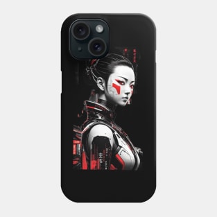 Japanese Cyber Girl - Futuristic Style Phone Case