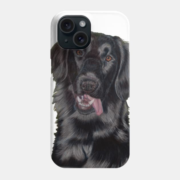 Flatcoated retriever - Pastel Phone Case by doggyshop